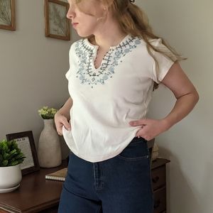 Vintage Embroidered Tee
